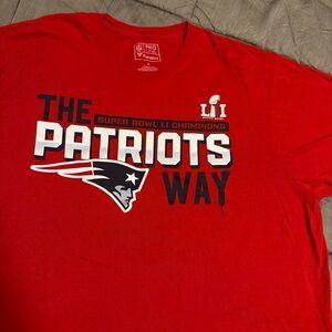 NFL Red Patriots Super Bowl LI Champions Tee